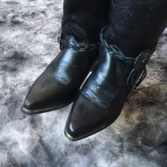 ❌SOLD❌Oak Tree Farms Leather Cowboy Boots - Picture 6 of 8